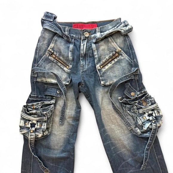 Vintage 90s Cargo Denim — Grunge Streetwear Staple - Picture 4 of 8